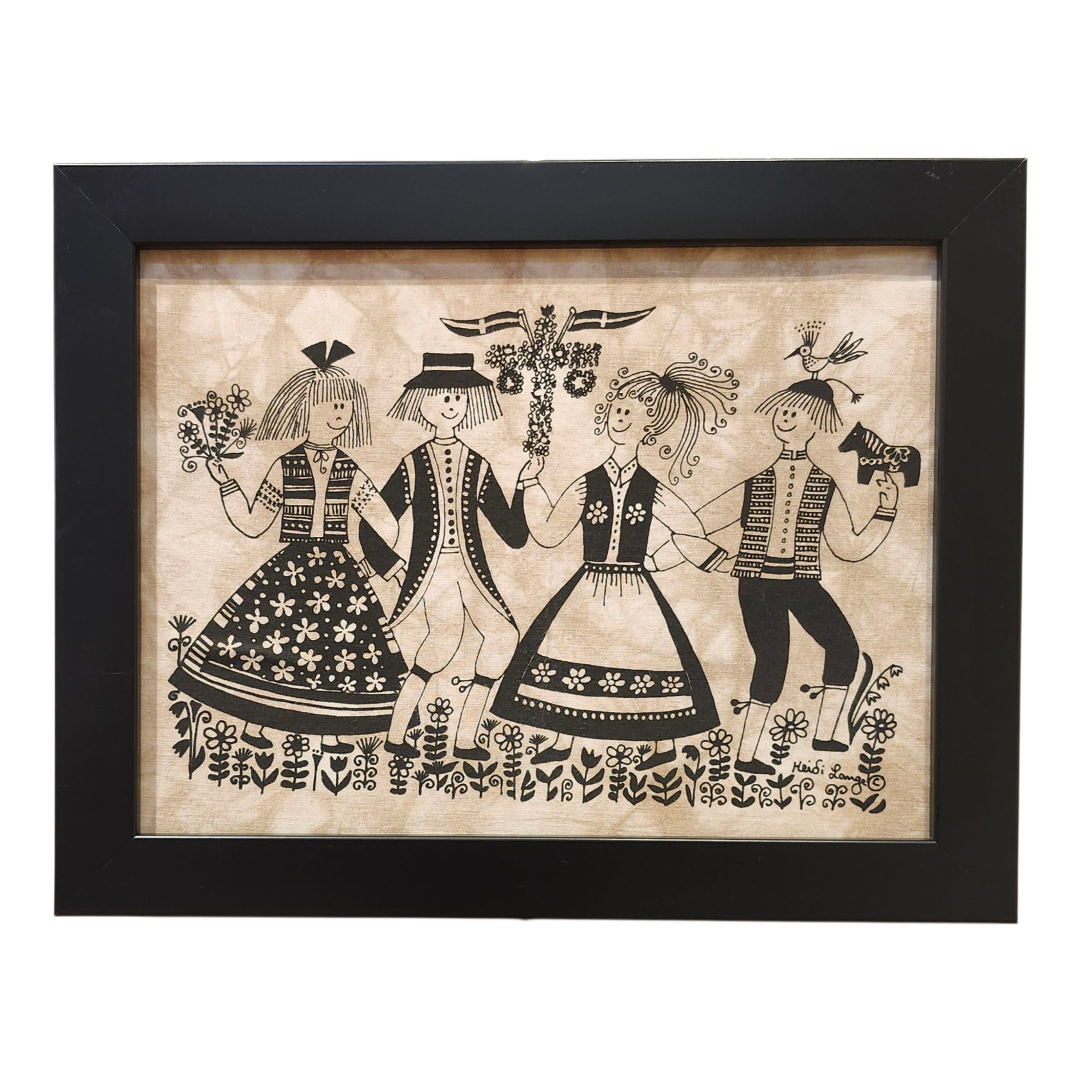Heidi Lange: "Maypole" - Framed Silkscreen