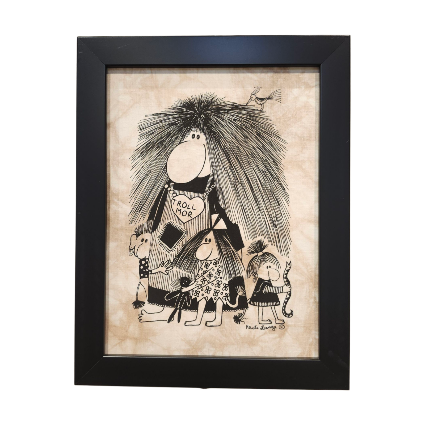 Heidi Lange: Troll Mor - Framed Silkscreen – Night Art Gallery