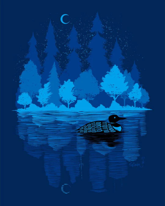 Adam Turman: "Midnight Loon" - Print