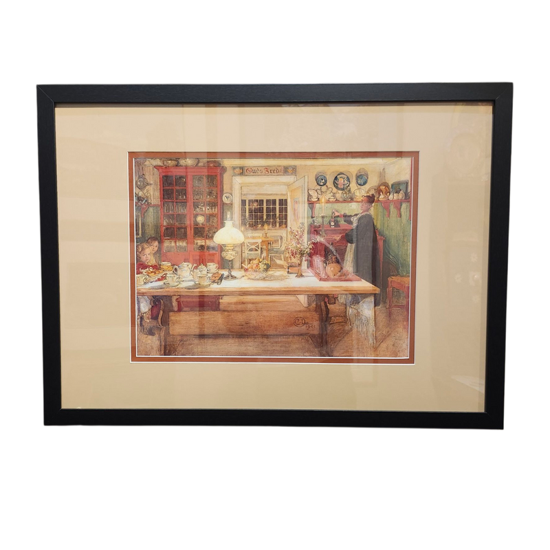 Carl Larsson: Getting Ready for a Game - Framed Print
