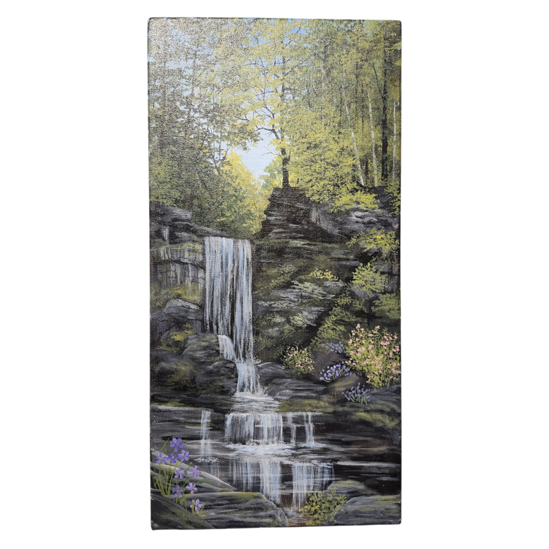 Pam Anderson: Waterfall - Original Canvas Painting