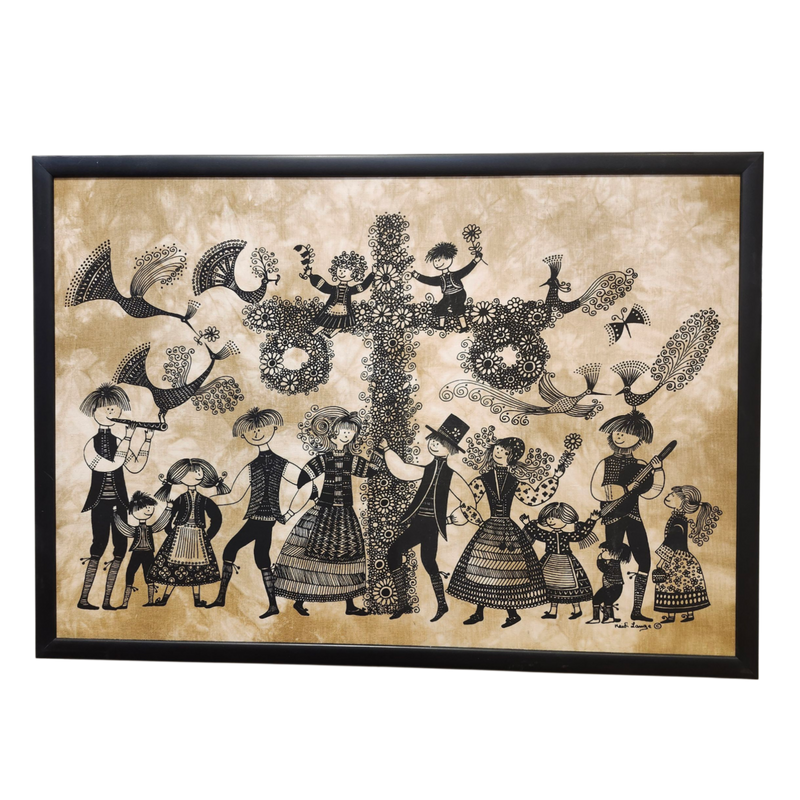 Heidi Lange: Maypole - Framed Silkscreen