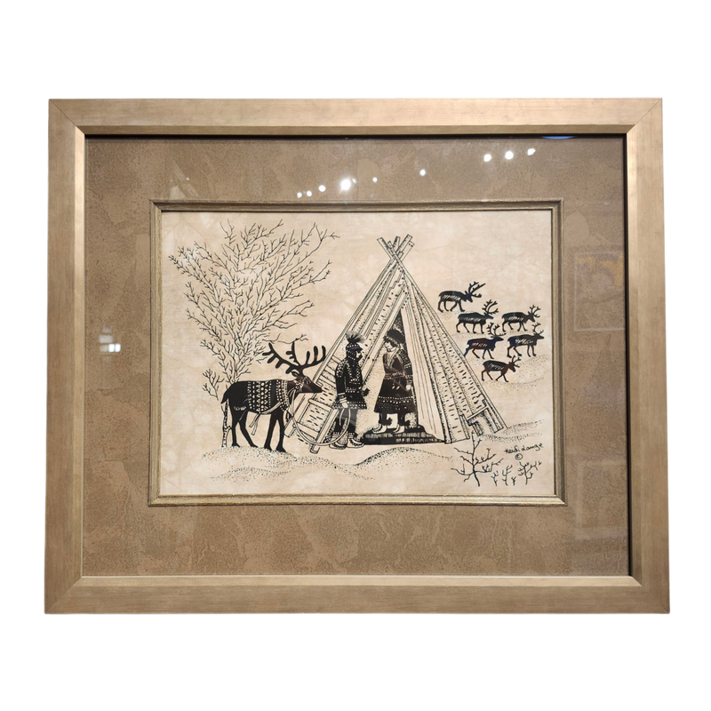 Heidi Lange: "Sami & The Tent"- Framed Silkscreen