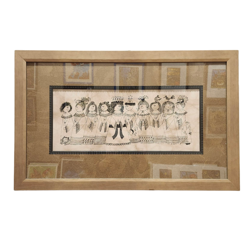 Heidi Lange: "Santa Lucia Pageant" - Framed Silkscreen