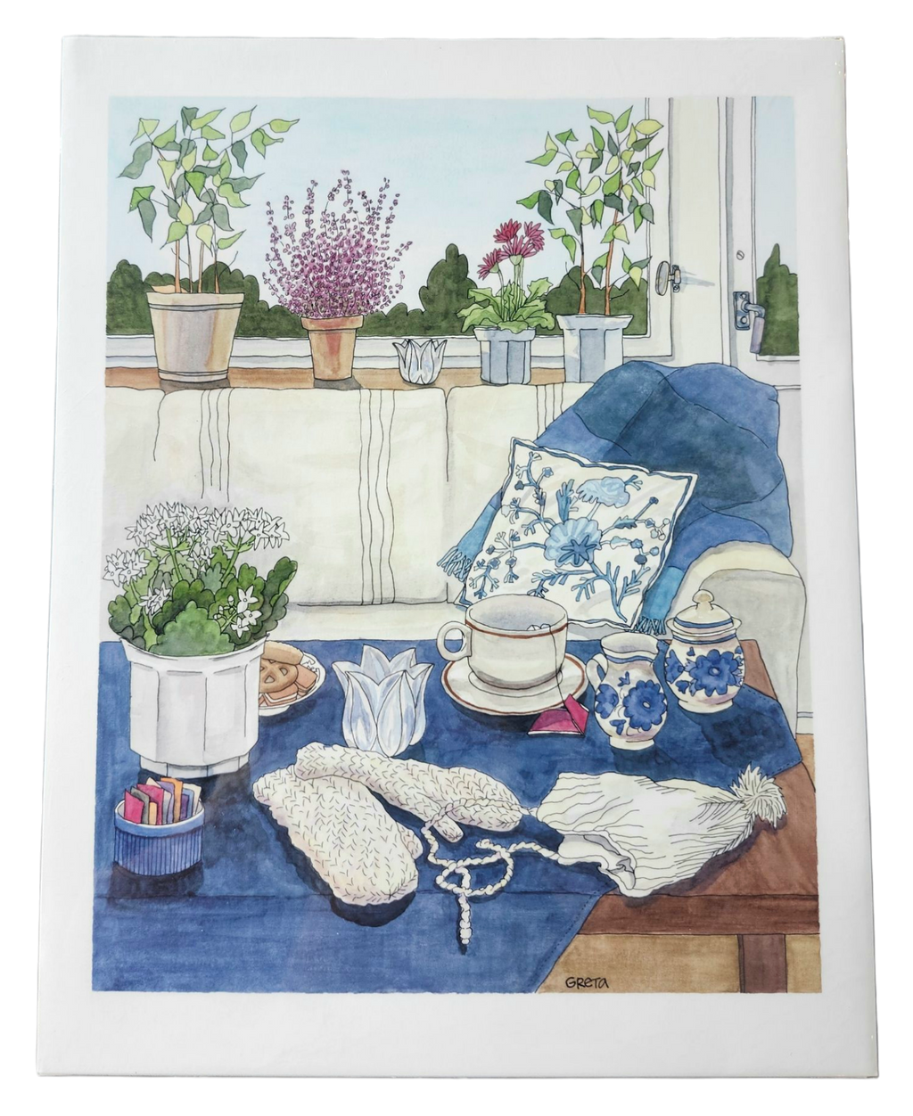 Greta Lann: "January FIKA" - Print