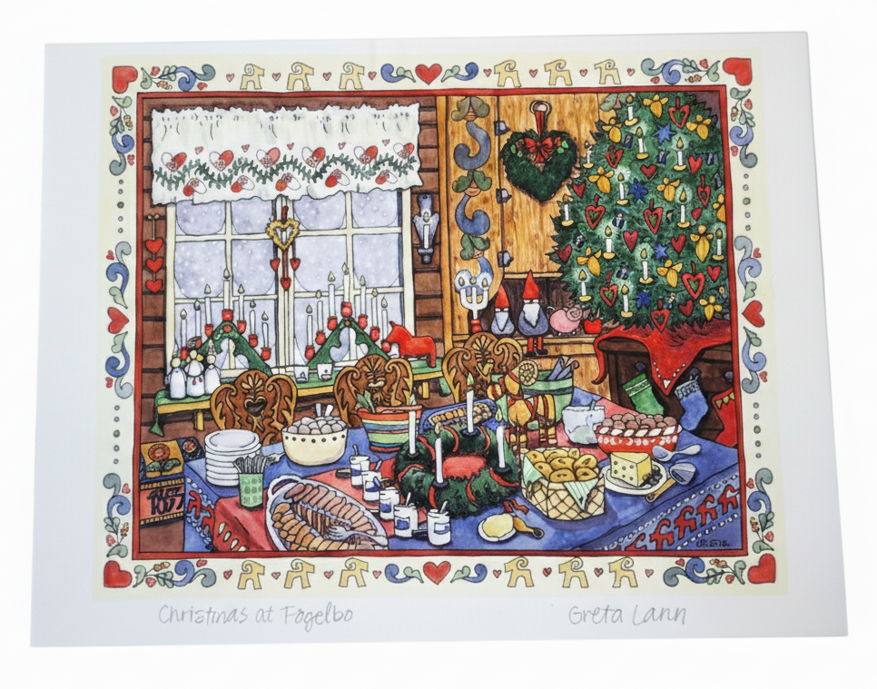 Greta Lann: Christmas at Fogelbo - Print