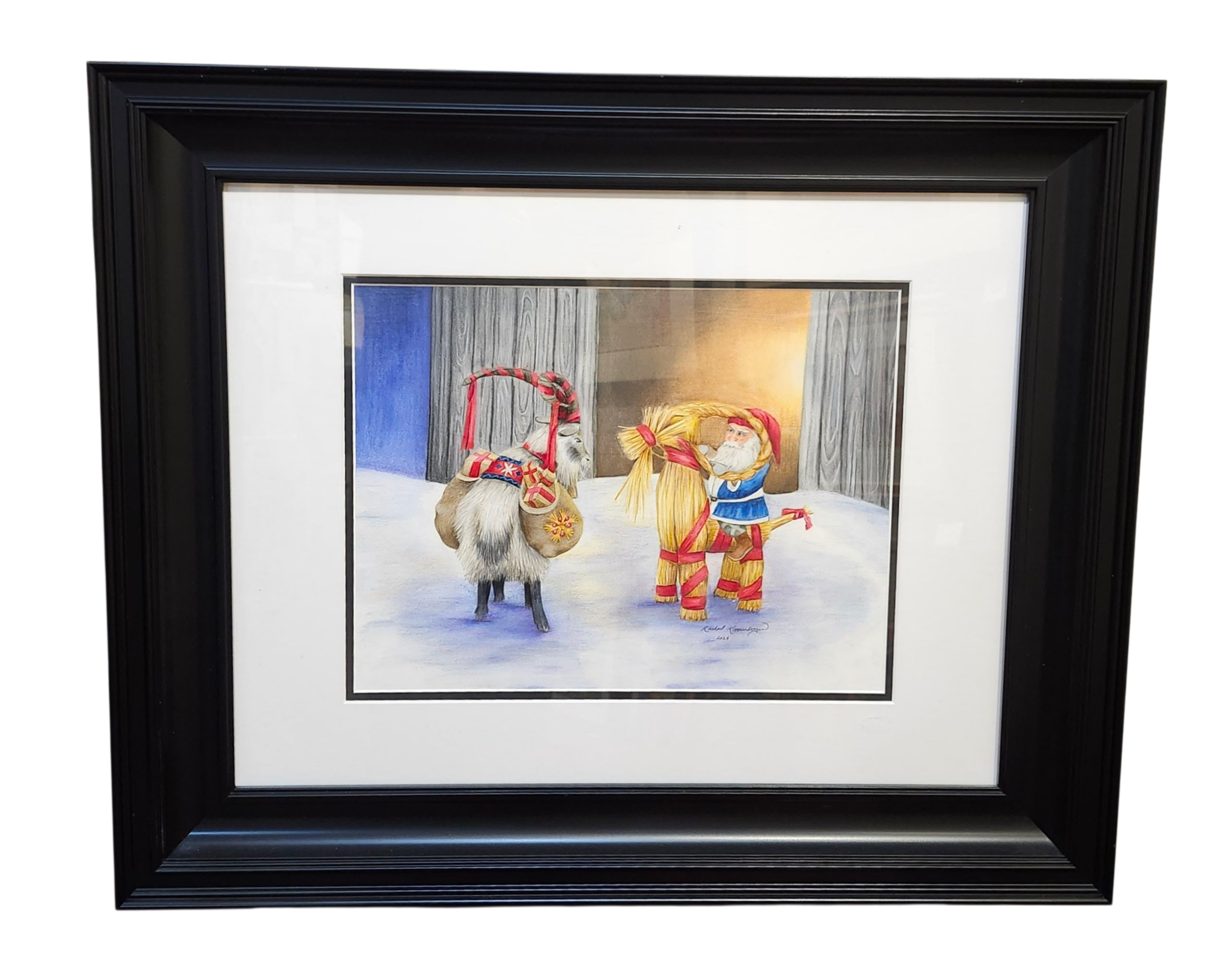 Rachael Koppendrayer: "Get Your Goat" - Framed Original