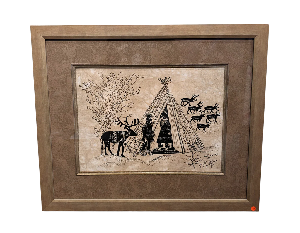 Heidi Lange: "Sami & The Tent"- Framed Silkscreen