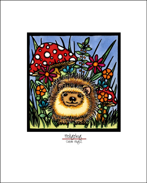 Sarah Angst: Hedgehog - Print